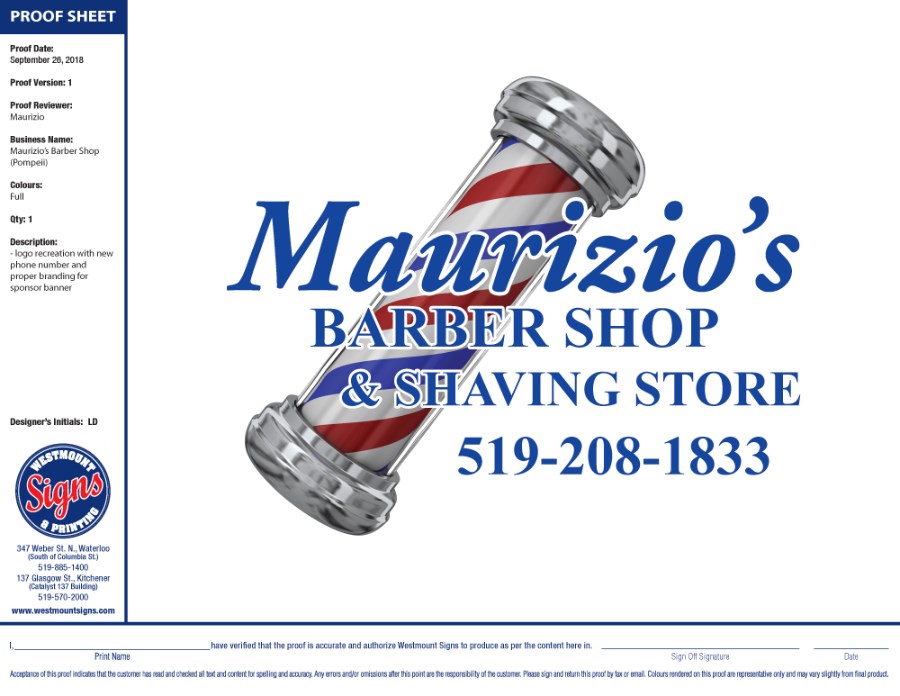 Maurizio's Barber Shop